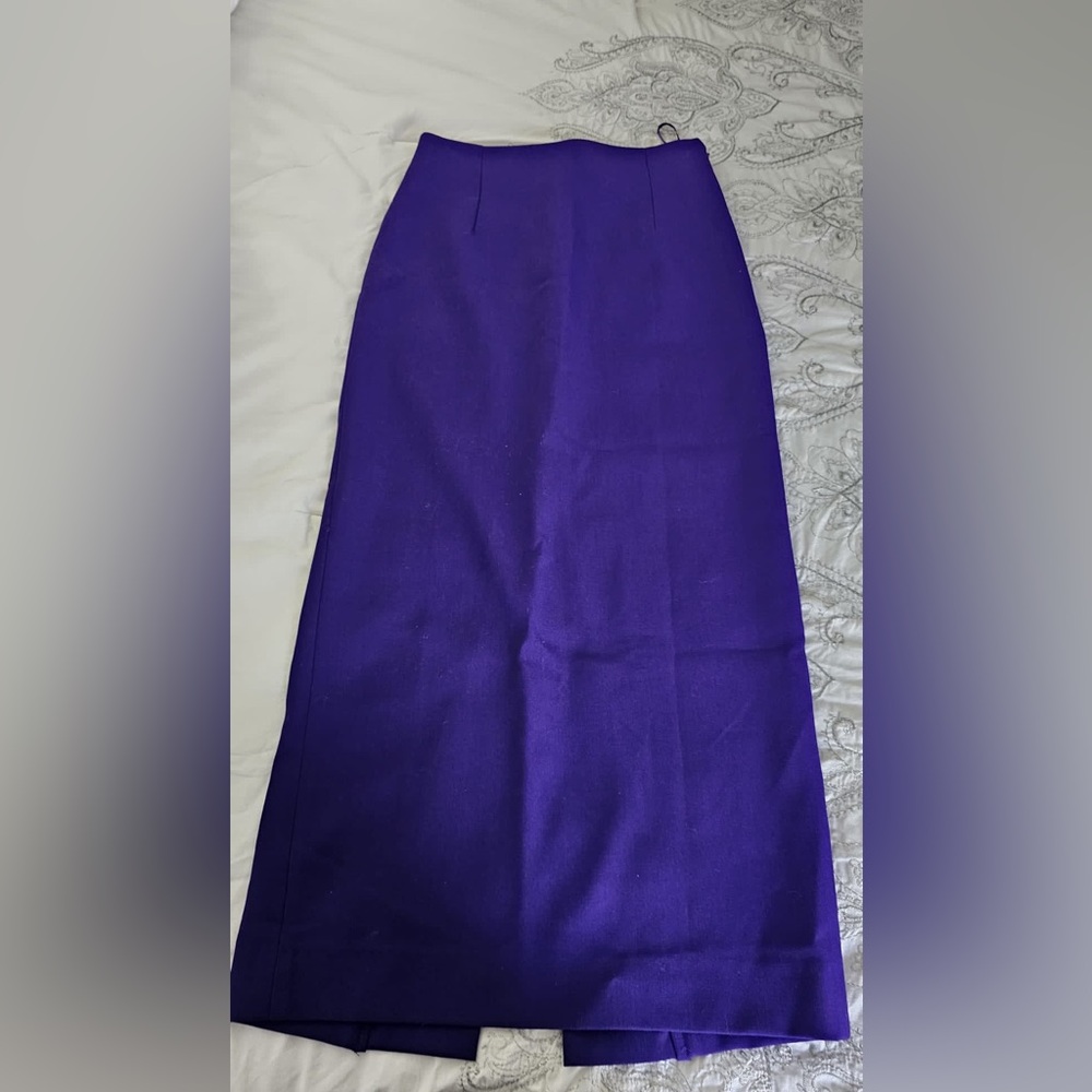 Zara Purple Maxi A-Line Skirt for Cocktail